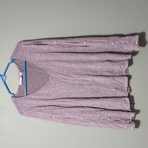 Long Sleeve (peekaboo) with pearl accents